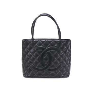 Chanel Tote Coco Caviar Black Hand Bag