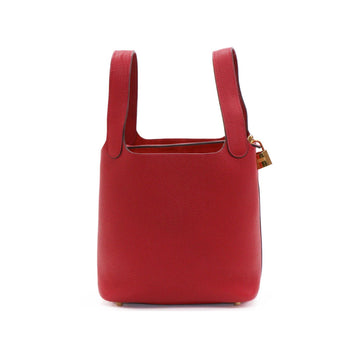 Hermes picotin PM Torillon Clemence Rouge D Hand Bag 41951