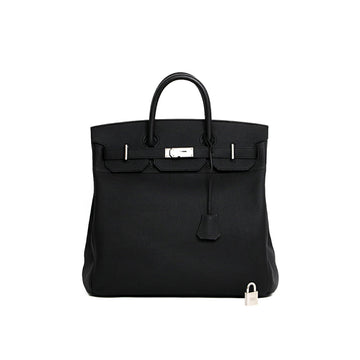 Hermes Otacroix 40 Togo Black Silver Z Hand Bag 43728