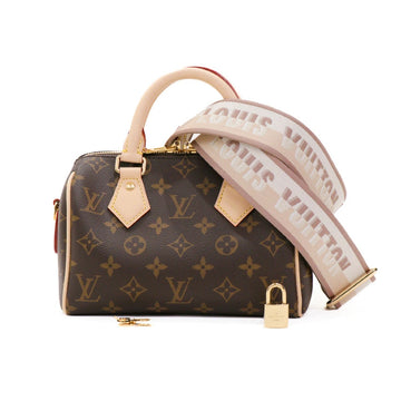 Louis Vuitton Speedy Bandouliere 20 Monogram Brown Shoulder Bag 43774