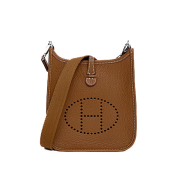 Hermes Mini Evelyn Torillon Clemence Gold W Shoulder Bag 52409