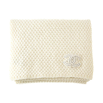 Chanel Cashmere Coco Mark Tweed Muffler 50624