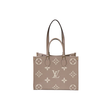 Louis Vuitton On The Go MM Empreinte Monogram Beige 2way Shoulder Hand Bag 50844
