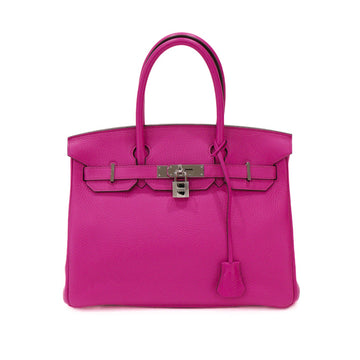 Hermes Birkin 30 Taurillon Clemence Magnolia C Hand Bag 51258