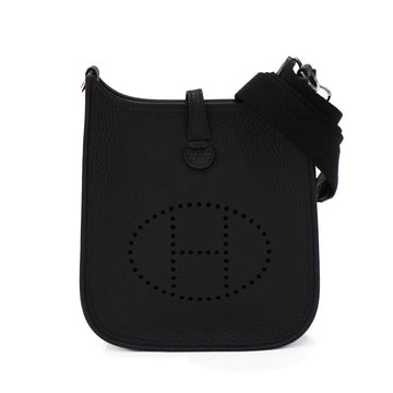 Hermes Mini Evelyn Torillon Clemence Black W Shoulder Bag 51476