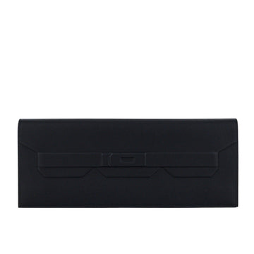 Hermes Shadow Birkin Swift Black B Clutch Hand Bag 51750