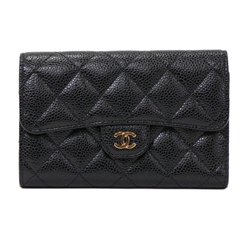 Chanel Classic Caviar Black Wallet 52359