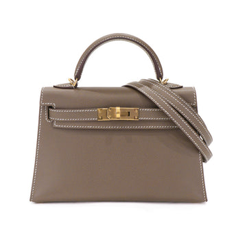 Hermes Mini Kelly 2 Epsom Etoupe Shoulder Bag 53006