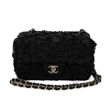 Chanel Camellia Flap 20 Mini Chain Shoulder Bag 53137