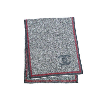 Chanel Cashmere Gray Tweed Muffler 53390