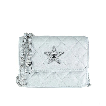 Chanel Metallic Lambskin Crystal Star Chain Belt Bag 5s251