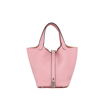 Hermes Picotin Lock PM Taurillon Rose Sakura A Hand Bag 5s307