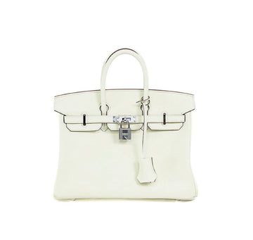 Hermes Birkin 25 Swift Mushroom B Hand Bag 5s362