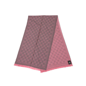Gucci GG Wool 100% Pink Muffler 53265