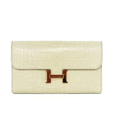Hermes Constance Alligator Beton Y Wallet 3S420