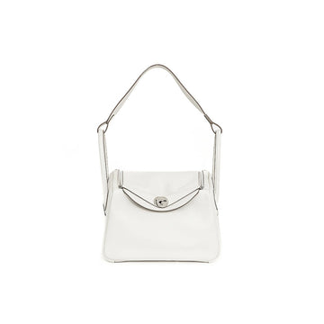 Hermes Lindy 26 Verso Swift Gris Pale B Shoulder Bag 3S990