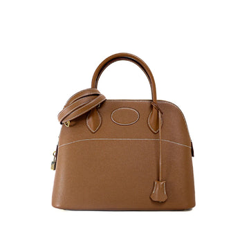 Hermes Bolide 31 Courchevel Gold □A Shoulder Bag Jsw24