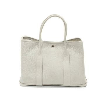 Hermes GadenParty 36 Negonda White □Q Hand Bag 30243