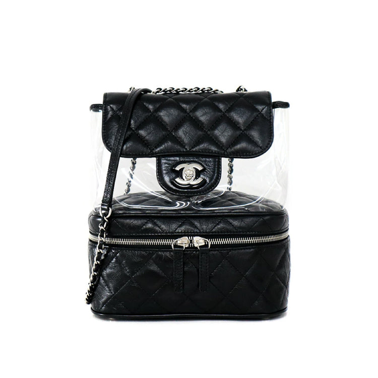 Chanel Aquarium Calfleathr Black Shoulder bag 32885