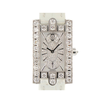 Harry Winston Avenue K18 White Gold Diamond Watches 34173