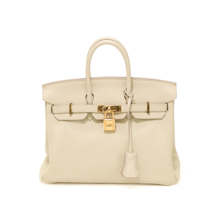 Hermes Birkin 25 Togo Beton C Hand Bag 35808