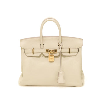 Hermes Birkin 25 Togo Beton C Hand Bag 35808