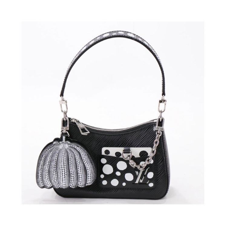 Louis Vuitton Kusama Yayoi Epi Marellini Black/White Shoulder Bag 40864
