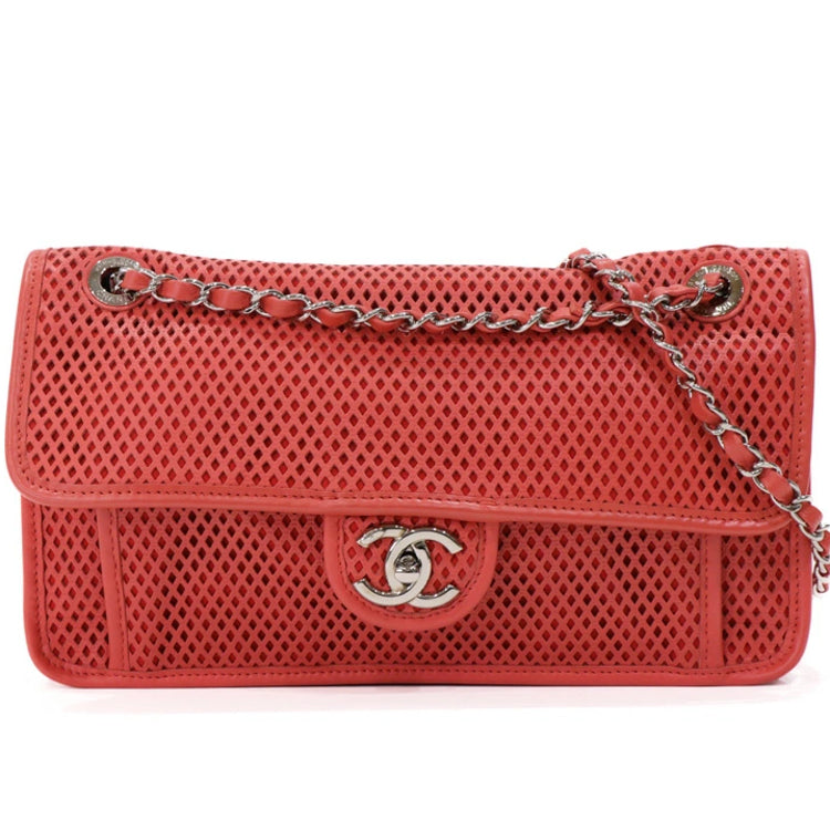 Chanel Matelasse French Riviera Red Shoulder Bag 43475