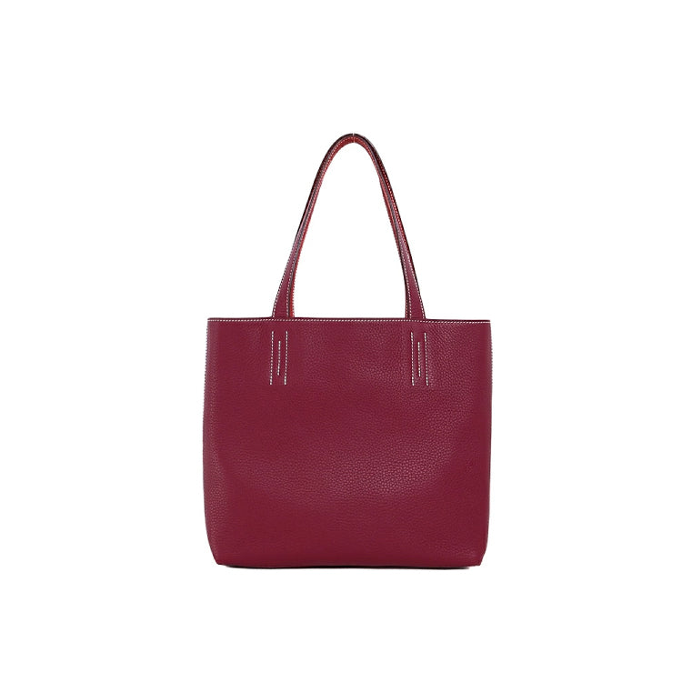 Hermes  Doublesense 36 Taurillon Clemence Ruby A Hand Bag 43552