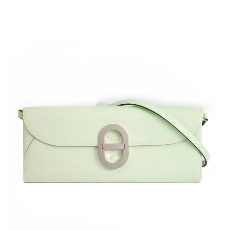 Hermes Maillon To Go Epsom Vert Fizz Chaine d'Ancre B Wallet 44159