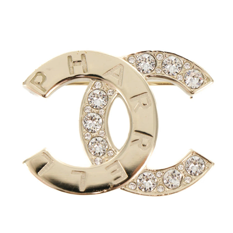 Chanel Coco Mark Crystal Rhinestone Brooch 4F999
