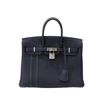Hermes Birkin 25 Officier Togo/Swift C Hand Bag 4k644