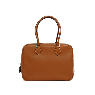 Hermes Plume 28 Epsom Gold □H Hand Bag 4s603