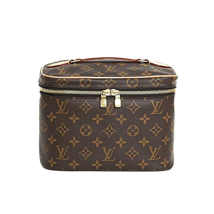 Louis Vuitton Nice BB Monogram Canvas Brown Vanity 4s669
