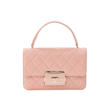 Chanel Beautylock Flap Lambskin Pink Hand Bag 50257