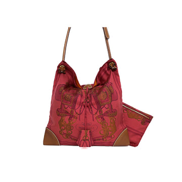 Hermes Silk City PM Rouge Shoulder Bag 50707