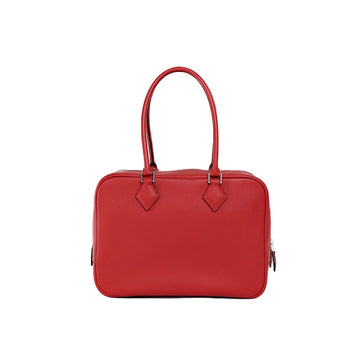 Hermes Plume 28 Evercolor Red X Hand Bag 50713