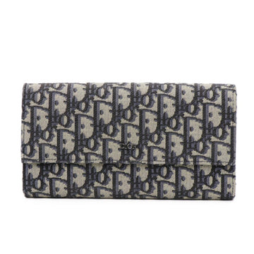 Christian Dior Oblique Jacquard Long Flap Wallet 50787