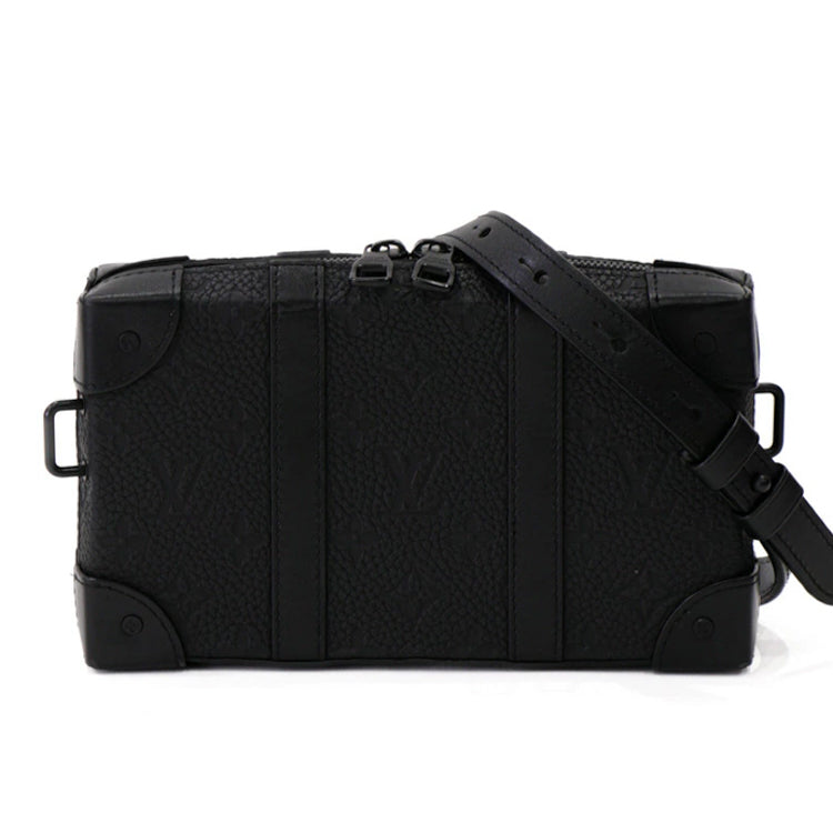 Louis Vuitton Soft Trunk Monogram Taurillon Black M80224 Shoulder Bag 50804