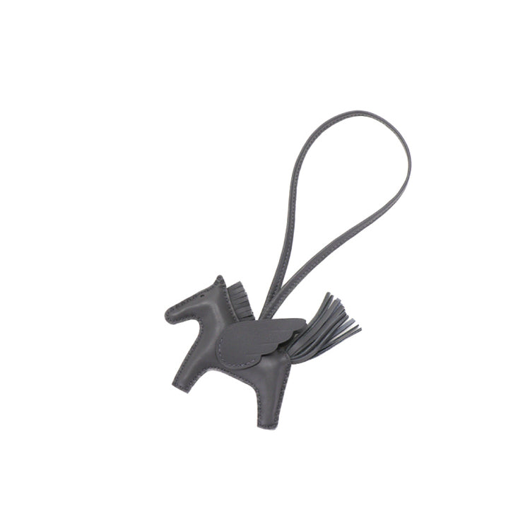 Hermes Rodeo Pegase PM Gray W Charm 51284
