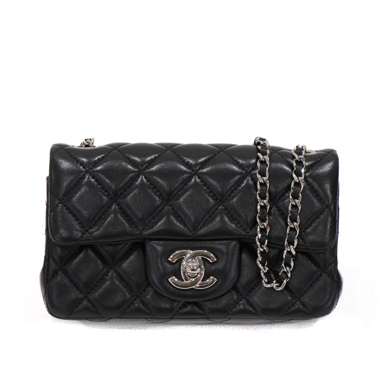 Chanel Mini Matelasse 20 Lambskin Navi Chain Shoulder Bag 51478