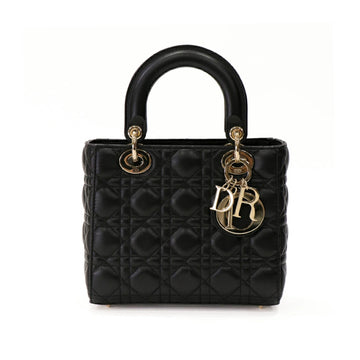 Christian Dior Mini Lambskin Gold Black Hand Bag 51772