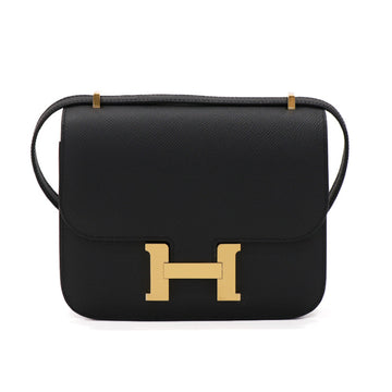 Hermes Mini Constance 18 Epsom Black W Shoulder Bag 52100