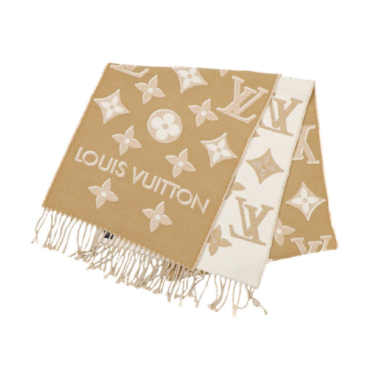 Louis Vuitton Wool Beige Muffler 52216
