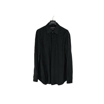 Louis Vuitton Silk Regular Black Long Sleeve Shirt 52223