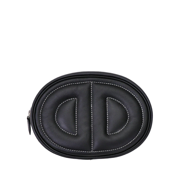 Hermes In The Loop Swift Black U Shoulder Bag 52409