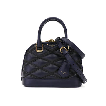 Louis Vuitton Alma BB M23666 LambSkin Navy Shoulder Bag 52888