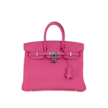 Hermes Birkin 25 Veau Jonathan Rose Shocking Z Hand Bag 52890