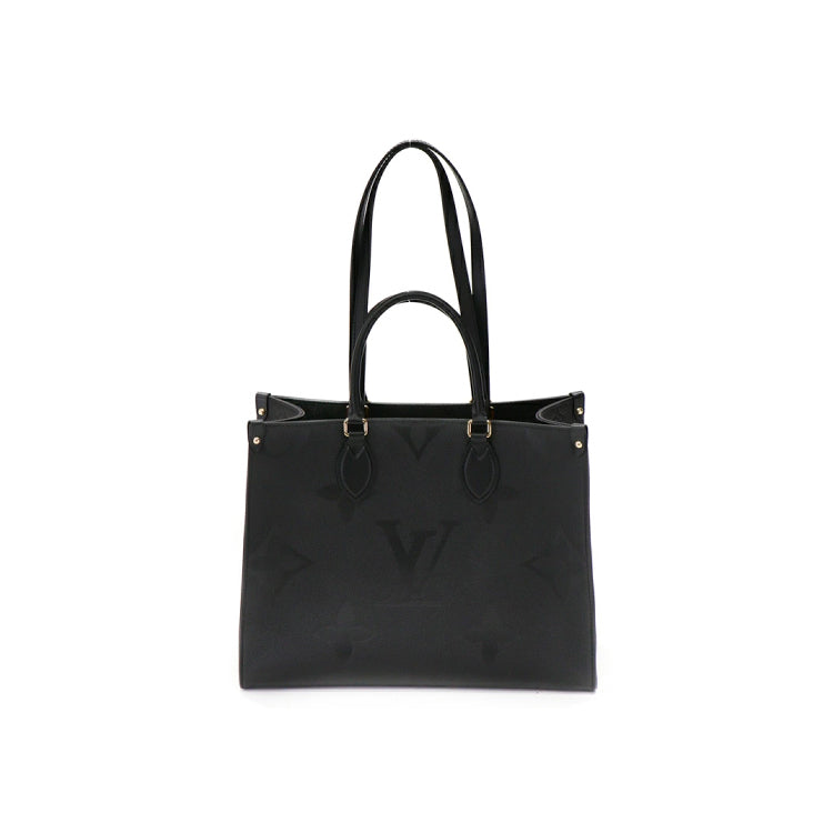 Louis Vuitton On The Go MM Empreinte Monogram Black Shoulder Hand Bag 53097