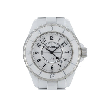 Chanel J12 33mm Quartz White Watch 53102